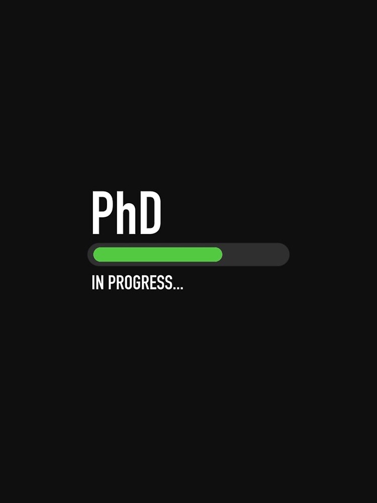 Thumbnail 4 of 4, iPhone Case, PhD In Progress designed and sold by overflowhidden.