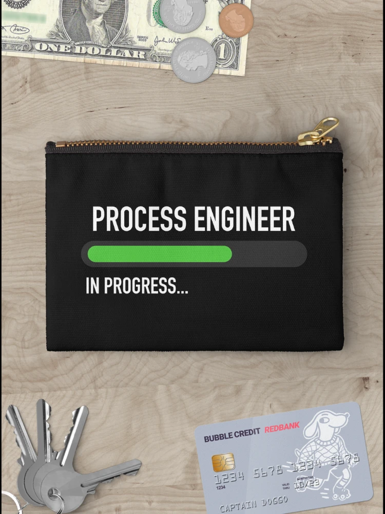 Thumbnail 3 of 4, Zipper Pouch, Process Engineer In Progress designed and sold by overflowhidden.