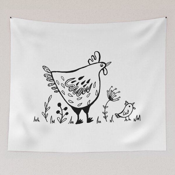 Item preview, Hen and Chick  designed and sold by suerussoart.