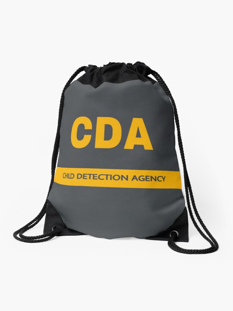 Monsters Inc Cda Child Detection Agency Drawstring Bag By