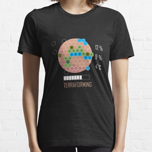 Terraforming Mars - 16 Bit Mars Terraformed - Board Game - Tabletop Gaming Essential T-Shirt