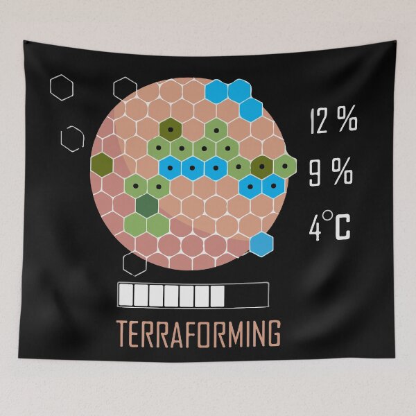 Artikelvorschau, Terraforming Mars - 16 Bit Mars Terraformed - Brettspiel - Tischspiele entworfen und verkauft von MeepleDesign.