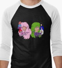 Jem and the Holograms Vs The Misfits Men's Baseball ¾ T-Shirt
