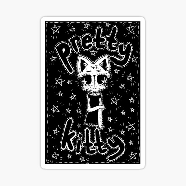 Vista previa del artículo con la obra «Lindo gatito», diseñado y vendido por Bonnie Beebe.