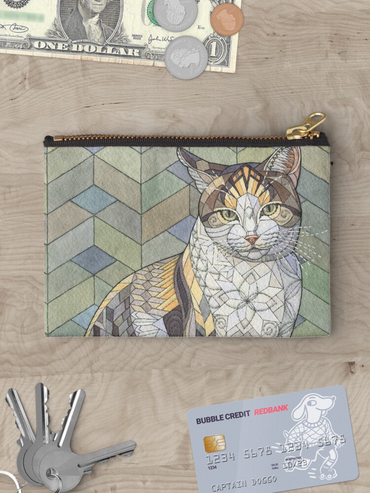 Thumbnail 3 of 4, Zipper Pouch, Calico Cat designed and sold by ZHField.