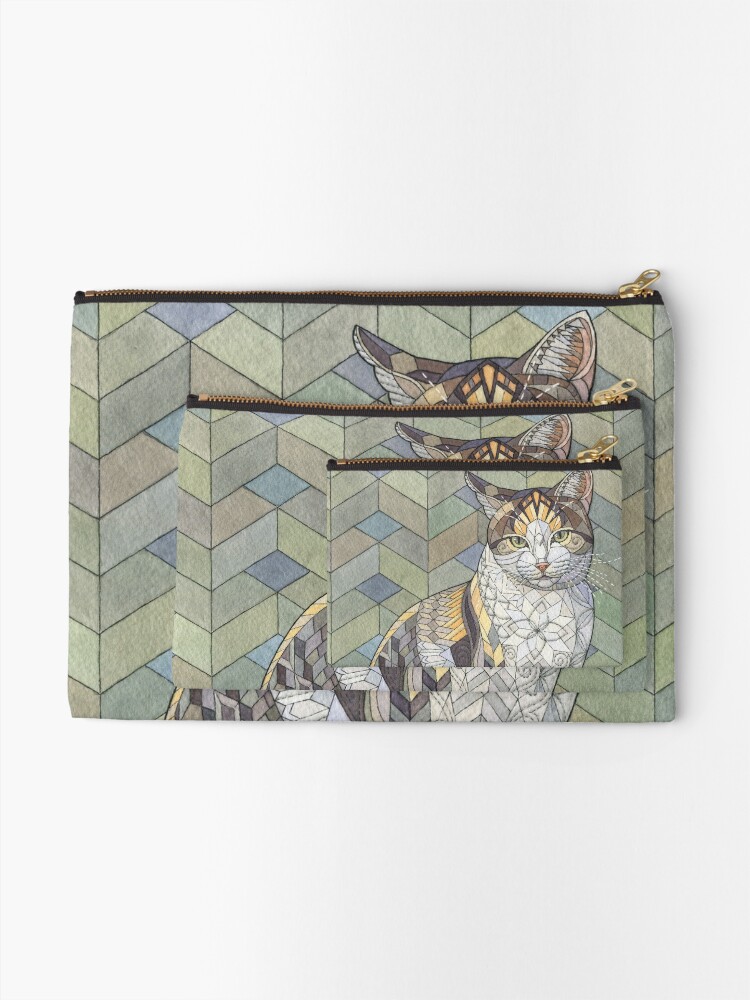 Thumbnail 2 of 4, Zipper Pouch, Calico Cat designed and sold by ZHField.