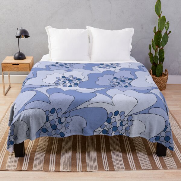 Artikelvorschau, Blaue Passionsblumen entworfen und verkauft von Mia Harper Design.