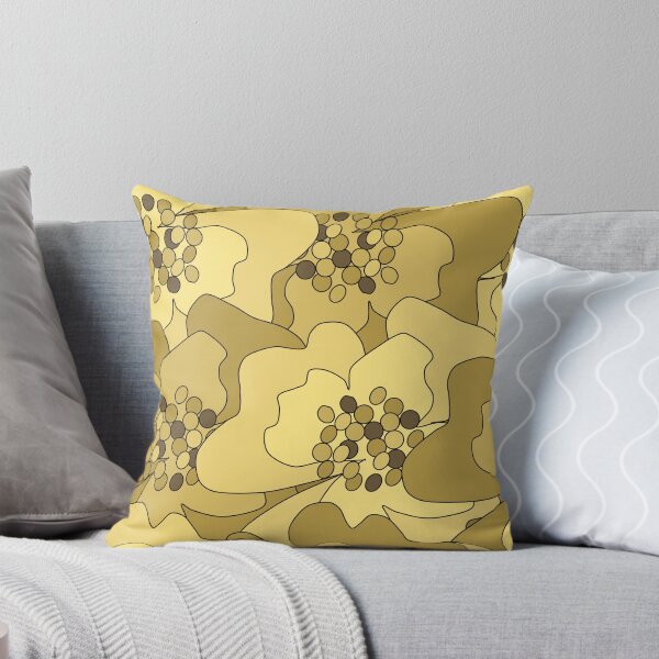 Item preview, Vanilla Ochre Passion Flowers designed and sold by Mia Harper Design.