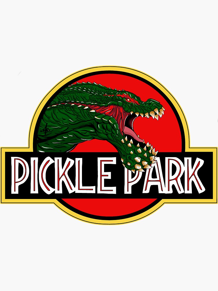 "PICKLE PARK" Sticker for Sale by MCTOBW Redbubble