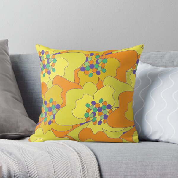 Early Spring Passion Flowers 1 Throw Pillow