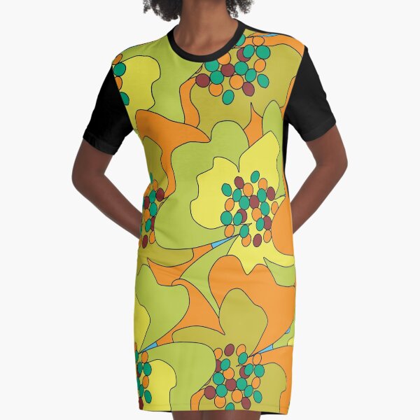 Late Spring Passion Flowers 1 Graphic T-Shirt Dress