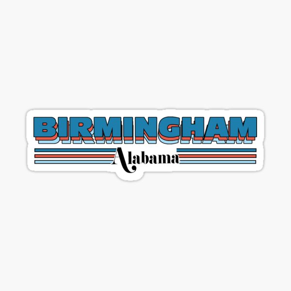 Birmingham retro Sticker