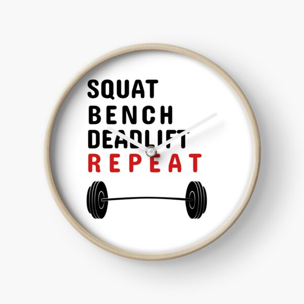 Item preview, Cool Gym Shirt -Squat Benchpress Deadlift Repeat- Glamour Design For men, Women designed and sold by tengamerx.