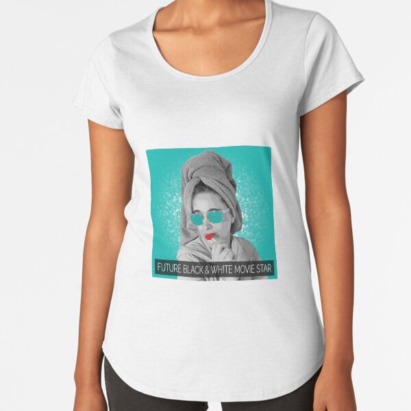 Future Black and White Movie Star Premium Scoop T-Shirt