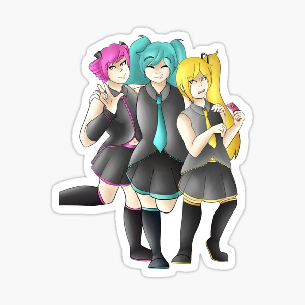 Triple Baka Squad Sticker for Sale by coupic