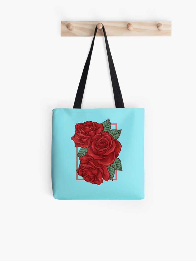 tote bag red inside