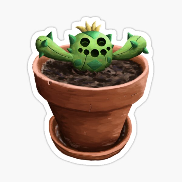 Potted Cacnea Sticker