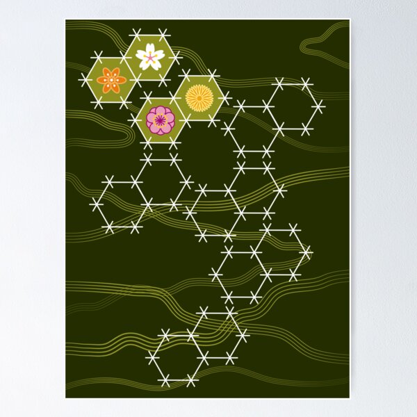 Item preview, Spring Snowflakes (Olive) designed and sold by nekineko.