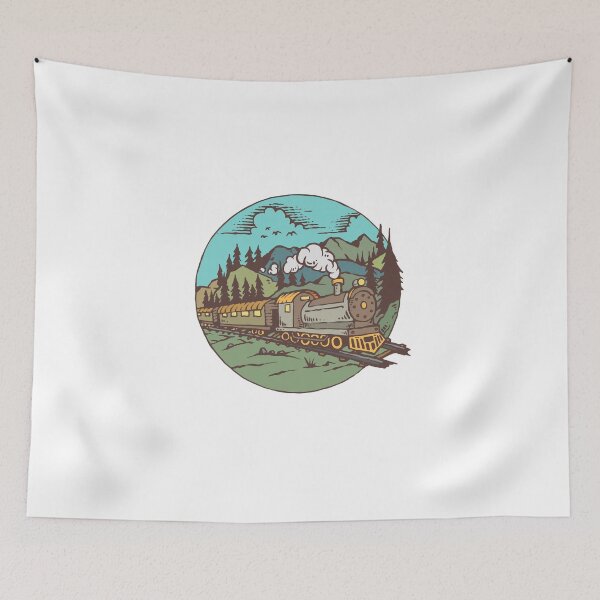 Item preview, Train Western Landscape Kids Tshirt designed and sold by Legendemax.