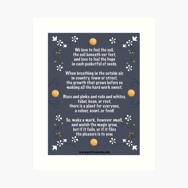 Item preview, Garden 1 designed and sold by PositivePoems.