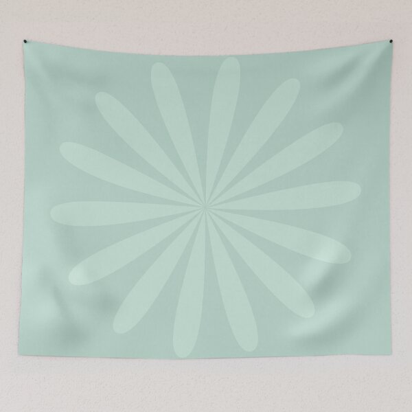 Item preview, Big Daisy in Pale Pastel Duck Egg Blue-Green designed and sold by kierkegaard.