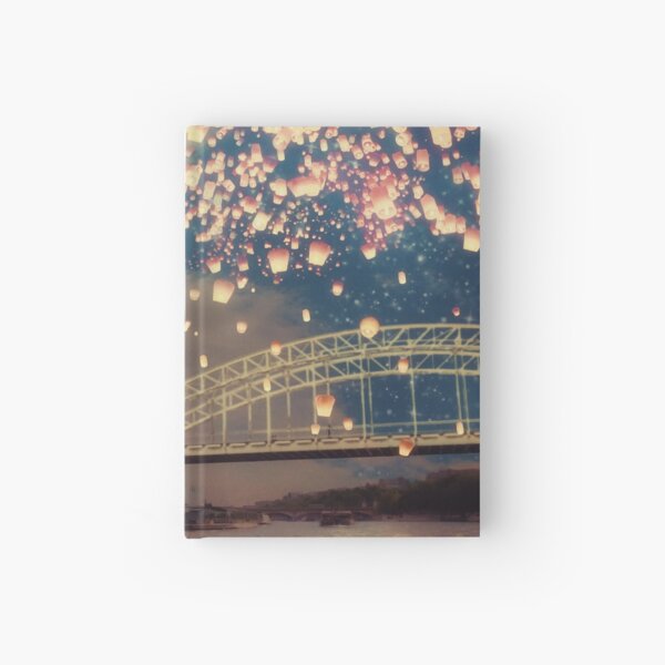 Love Wish Lanterns over Paris Hardcover Journal