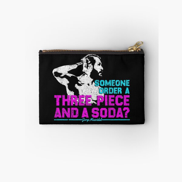 Item preview, Three Piece And A Soda - Jorge Masvidal designed and sold by huckblade.
