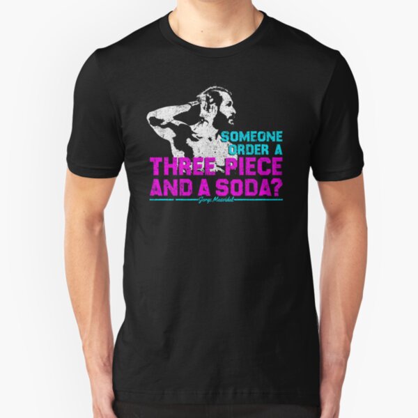 Three Piece And A Soda - Jorge Masvidal Slim Fit T-Shirt