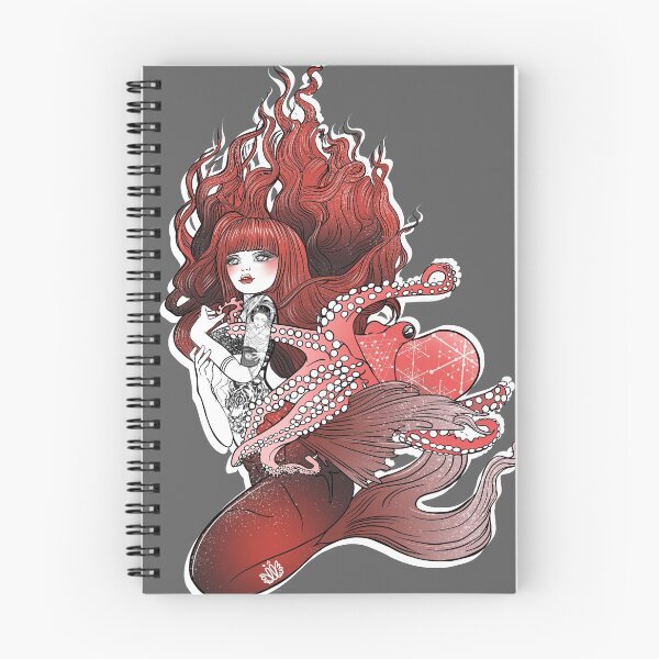 Item preview, The red siren and the tattooed octopus designed and sold by Letslove.