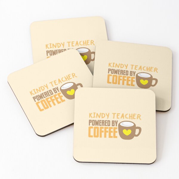 Item preview, Kindy teacher powered by coffee designed and sold by jazzydevil.