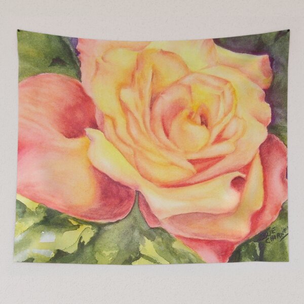 Item preview, Yellow Orange Rose in Watercolors designed and sold by Sue Chorney.