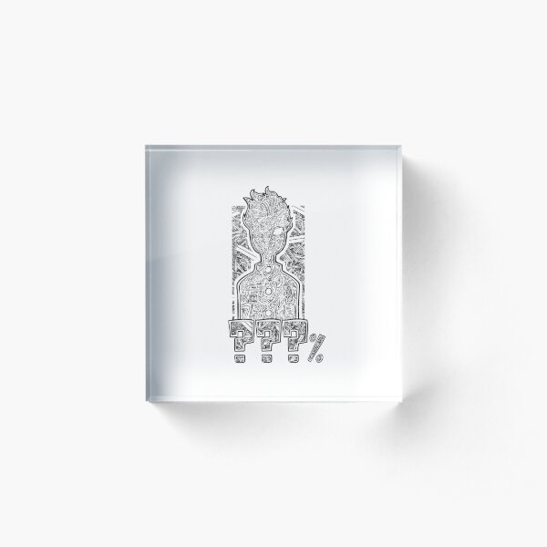 Mob Mob Mob Acrylic Block