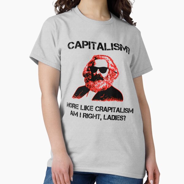 Item preview, Funny Capitalism Communist T-Shirt Karl Marx Crapitalism designed and sold by Creekman Designs.