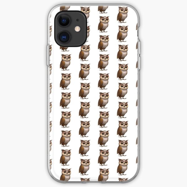 Owl Emoji iPhone Soft Case