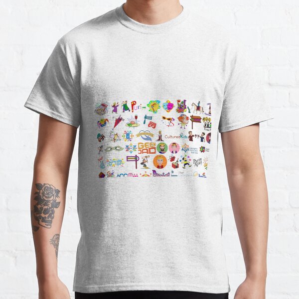 Purim, Clip art, people, teenager, adolescence, text, graphics, illustration, child, sketch, fun, cute Classic T-Shirt