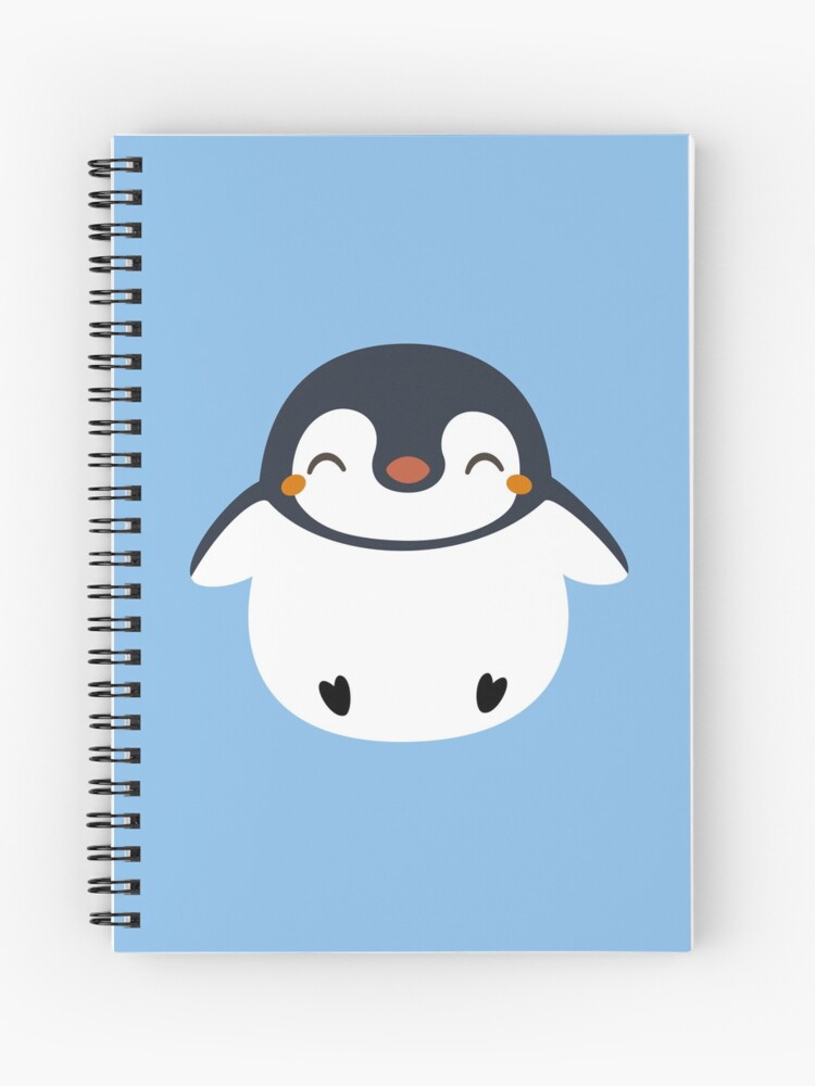 Cuaderno de espiral «Diseño lindo del pingüino de Kawaii» de  happinessinatee | Redbubble