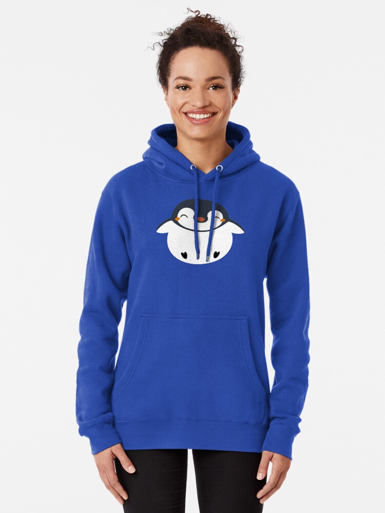 Kawaii Cute Penguin Design Pullover Hoodie