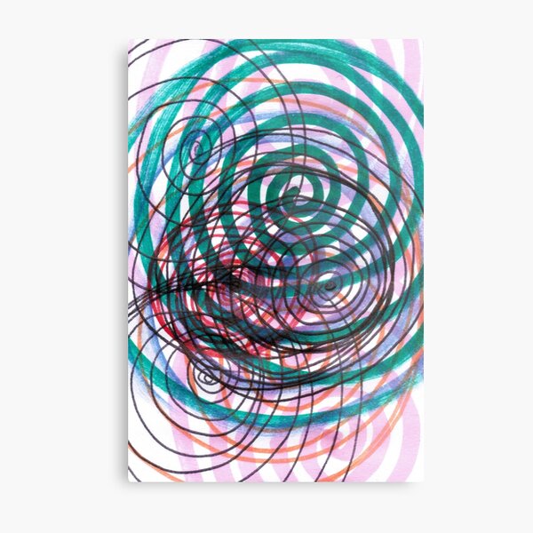 Spiral, pattern, abstract, creativity, shape, design, art, bright, decoration, futuristic, curve Metal Print