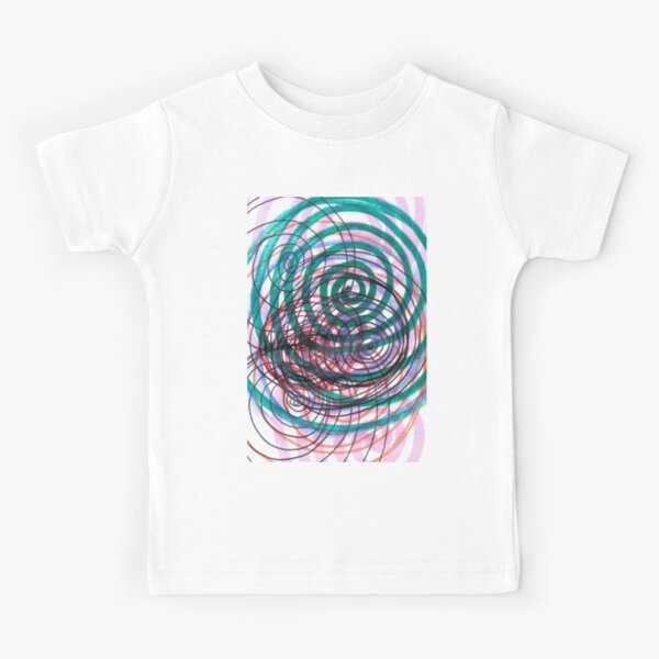 Spiral, pattern, abstract, creativity, shape, design, art, bright, decoration, futuristic, curve Kids T-Shirt