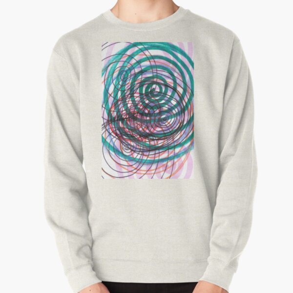 Spiral, pattern, abstract, creativity, shape, design, art, bright, decoration, futuristic, curve Pullover Sweatshirt