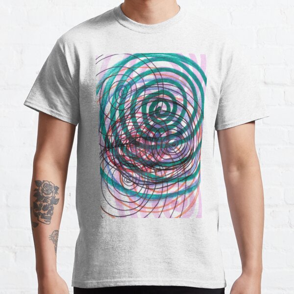 Spiral, pattern, abstract, creativity, shape, design, art, bright, decoration, futuristic, curve Classic T-Shirt