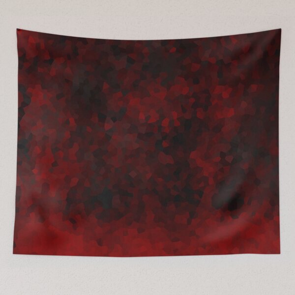 Item preview, Goth Midnight Black and Red Geometric Abstract designed and sold by wenarts.