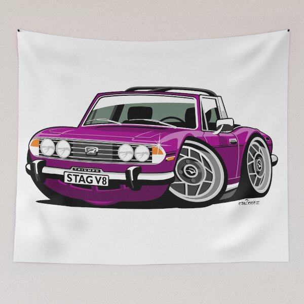 Item preview, Triumph Stag caricature mimosa designed and sold by car2oonz.