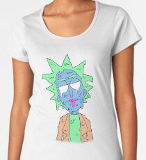 Camiseta premium de cuello ancho Melty rick