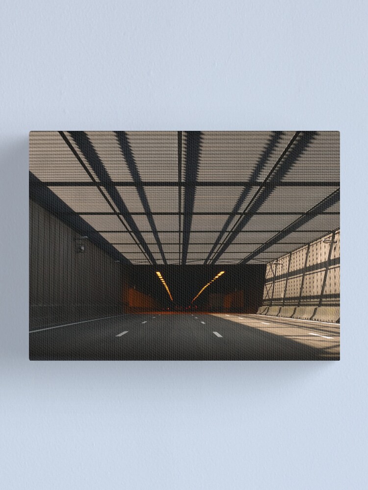 Alternate view of Entering the tunnel Canvas Print