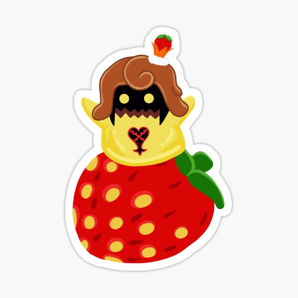Vista previa del artículo con la obra «Flan de Bola de Fresa», diseñado y vendido por Emmyteddy.