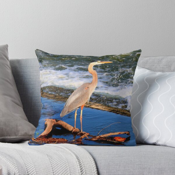Item preview, Heron at White Rock Lake Spillway designed and sold by Lorri Crossno Nevil.