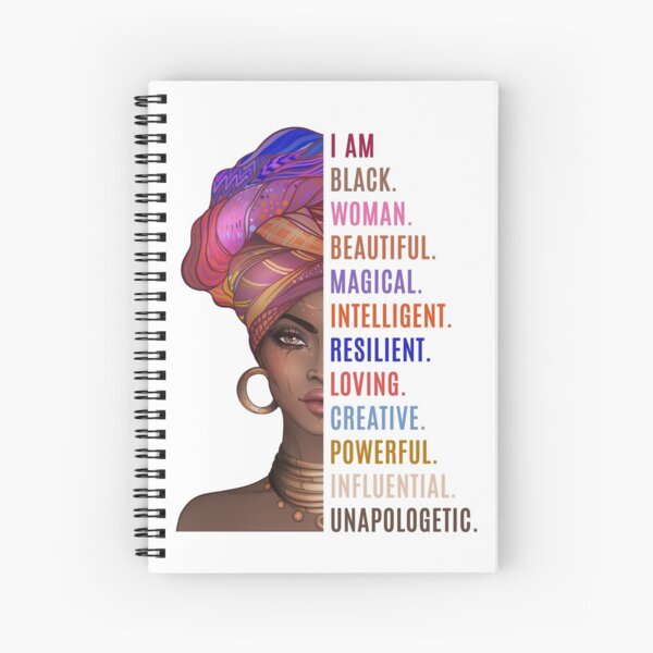 I Am a Powerful Black Woman Spiral Notebook