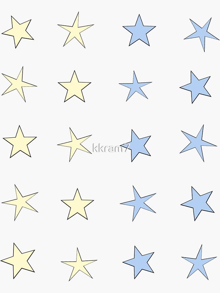 mini star set- amarillo y azul de kkram7