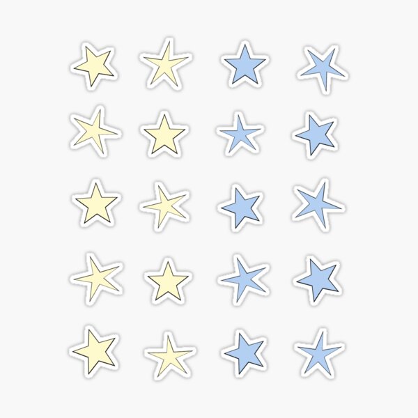 mini star set - blue Sticker for Sale by kkram7